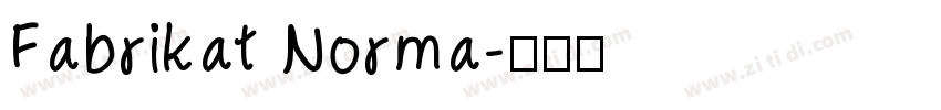 Fabrikat Norma字体转换